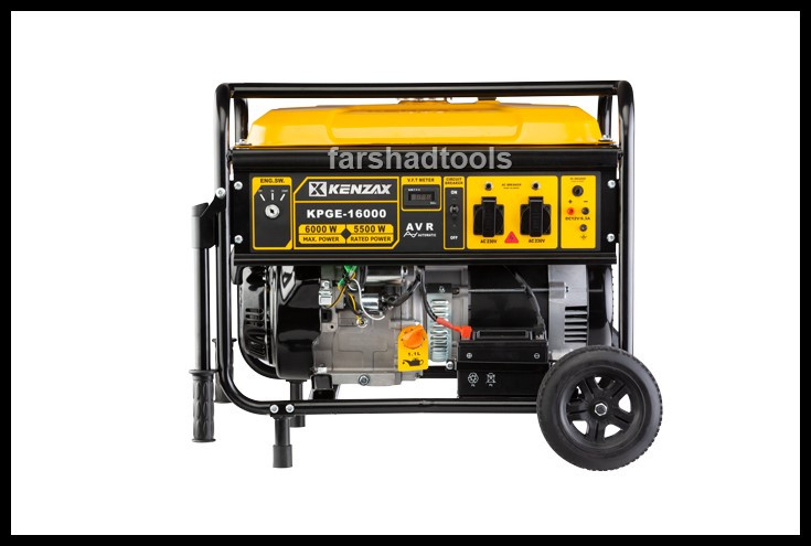 ژنراتور برق 6000 وات استارتی KPGE-16000